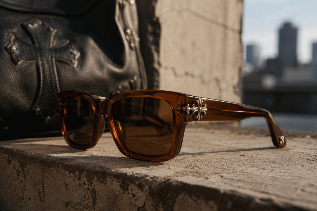 Chrome Hearts Brown Glasses