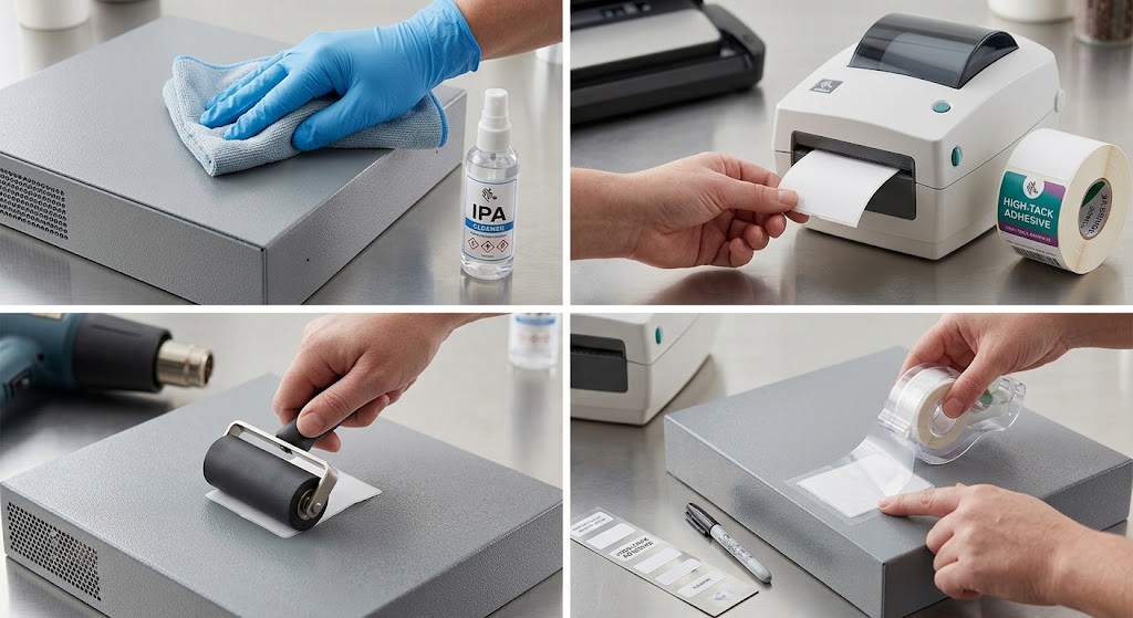 How Do You Make Thermal Labels Stick to Powder-Coated Metal? How Do You Make Thermal Labels Stick to Powder-Coated Metal?