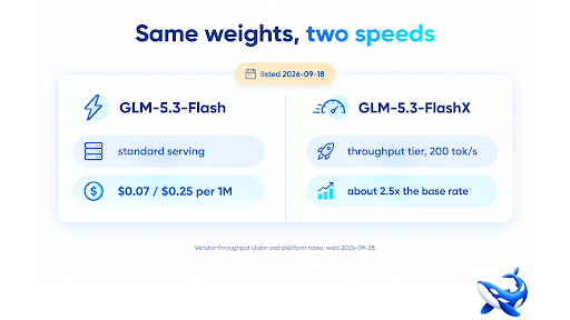 GLM-5.3-FlashX: Paying 2.5x for the Same Weights, Faster GLM-5.3-FlashX: Paying 2.5x for the Same Weights, Faster